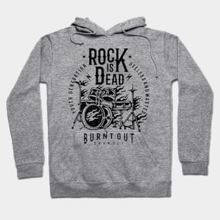 Rock is Dead: Youth Generation Vintage Design Hoodie